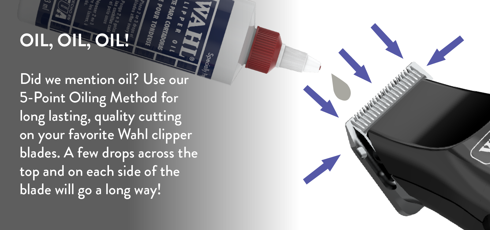 Wahl Professional Clipper Blade Oil - Blade Care and Maintenance